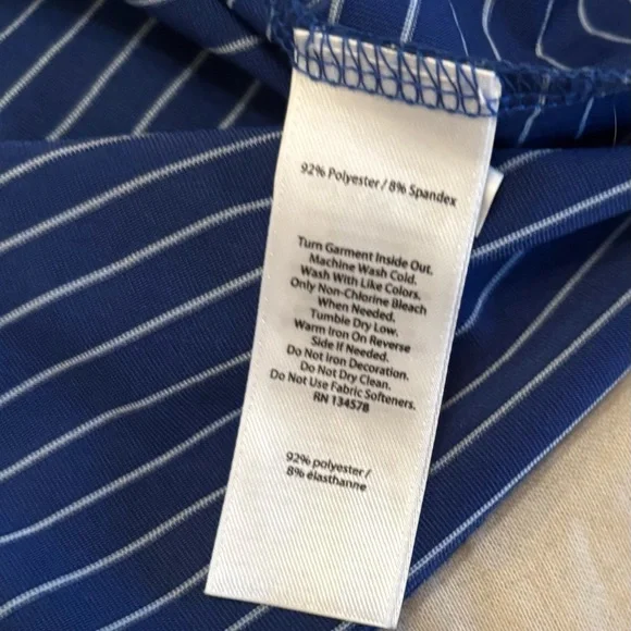 Vineyard Vines Men's Blue Striped Polo Shirt Size XL - Picture 9 of 9